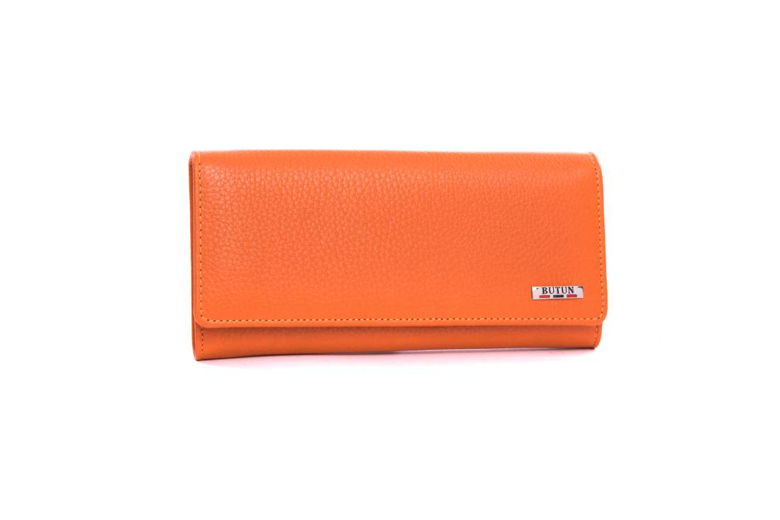 Женский кошелёк оранжевого цвета